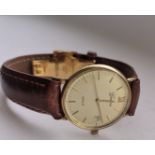 9Ct Gold Geneve Mens Watch