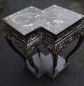 Hand Painted Late 19Th Century Art Nouveau Chinese Jardinere Stand