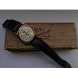 Mid 20Th Century Rotary Super Sports 9K Mens Watch