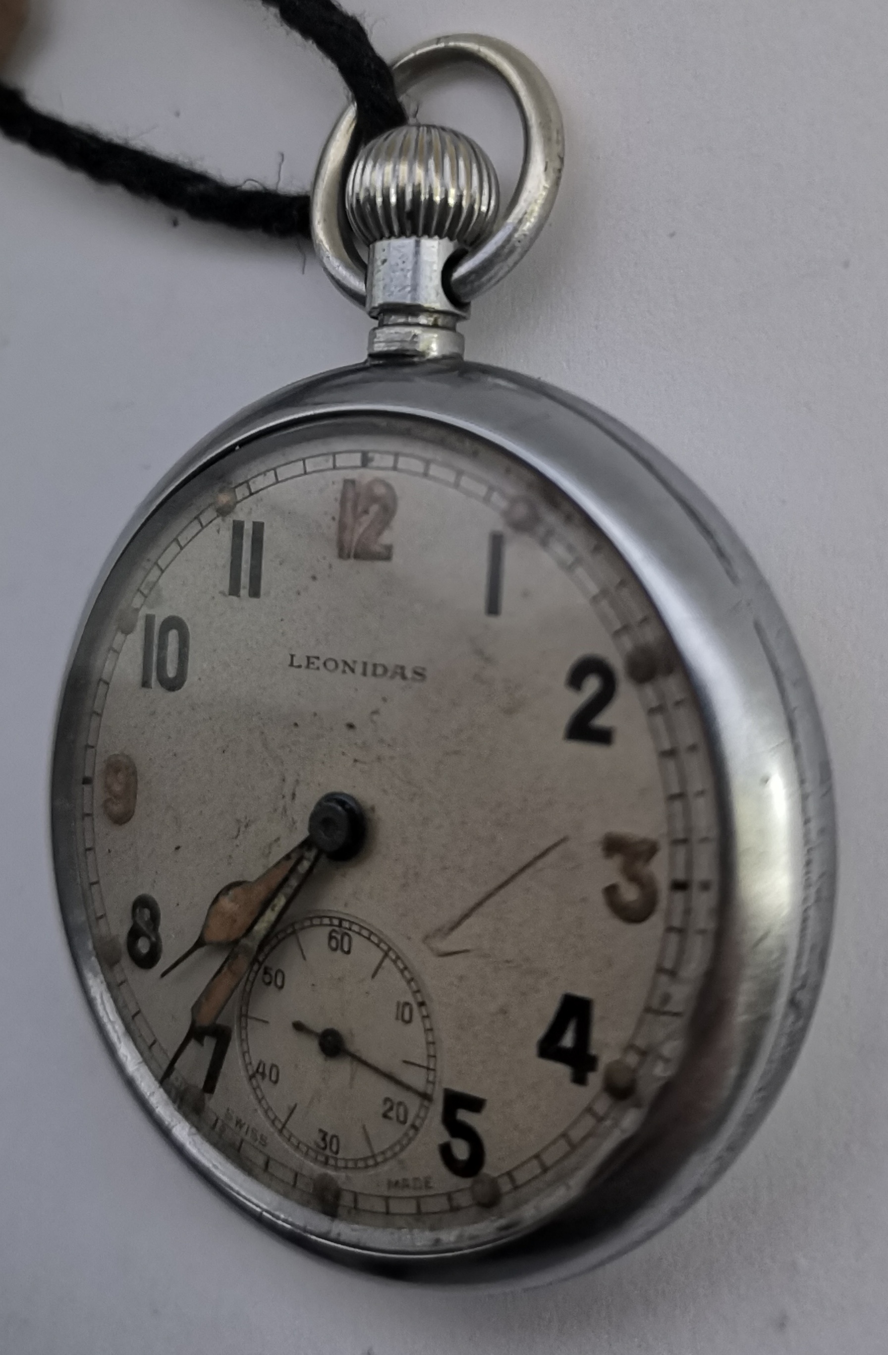 WW2 Leonidas Military Pocket Watch - Image 2 of 3