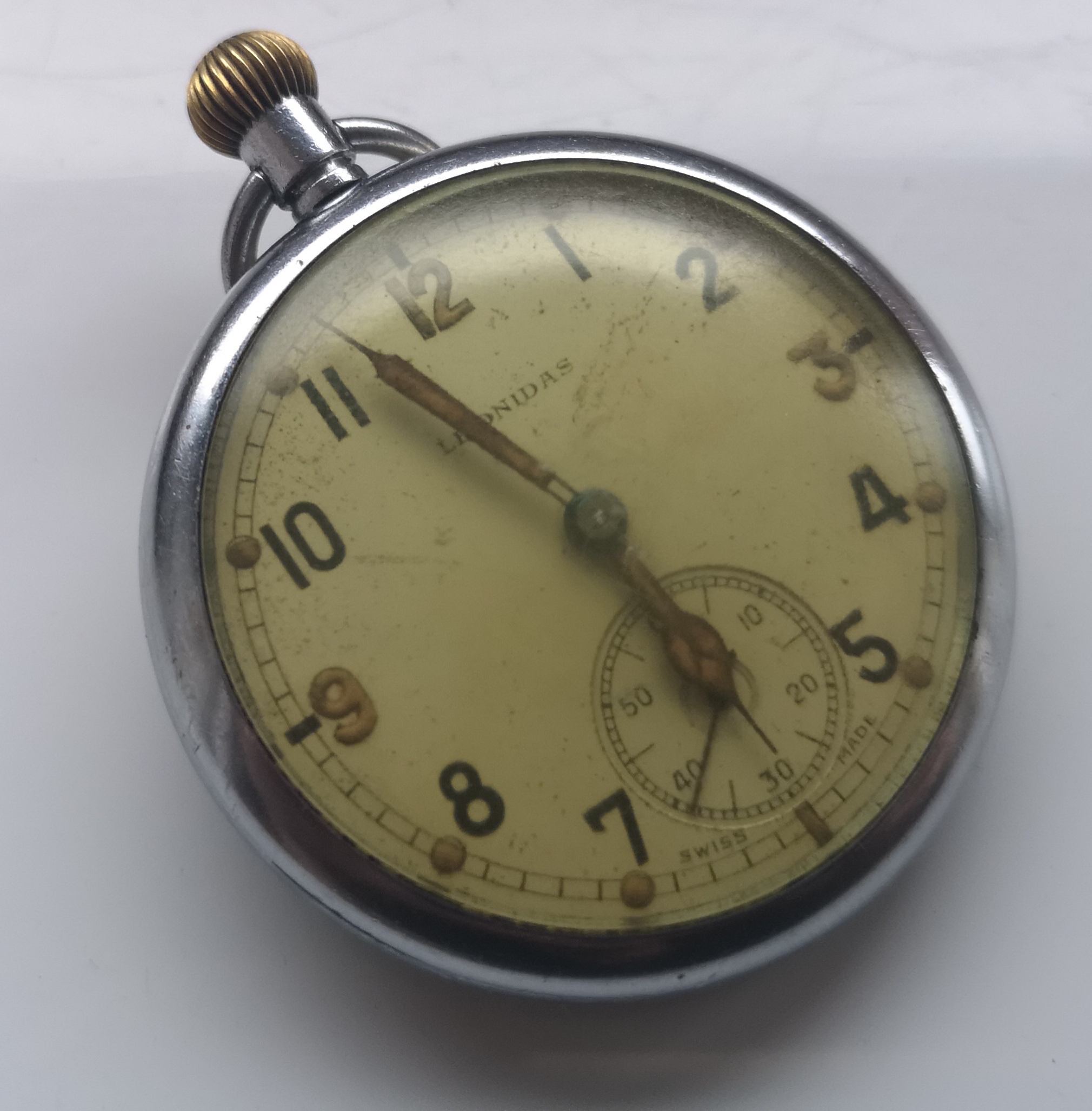 WW2 Leonidas Military Pocket Watch