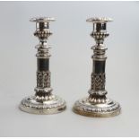 Antique Silver Plate Superior Old Sheffield Candlesticks Mathew Boulton C.1800