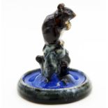 A Doulton Lambeth Mouse Bibelot Ring Tree C. 1920's