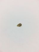 1.02ct fancy yellow pearshape diamond,i2 clarity,natural untreated