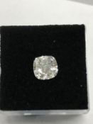 2.00ct Cushion cut diamond,i colour i1 clarity,clarity enhanced