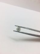 1.28ct Brilliant Cut Diamond, Enhanced stone.I colour, I2 clarity. .