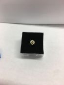 0.57ct fancy colour diamond yellow brilliant cut si2 clarity,natural untreated