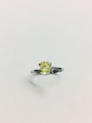 1.02ct Radiant cut diamond,fancy yellow colour,natural diamond,clarity enhanced,
