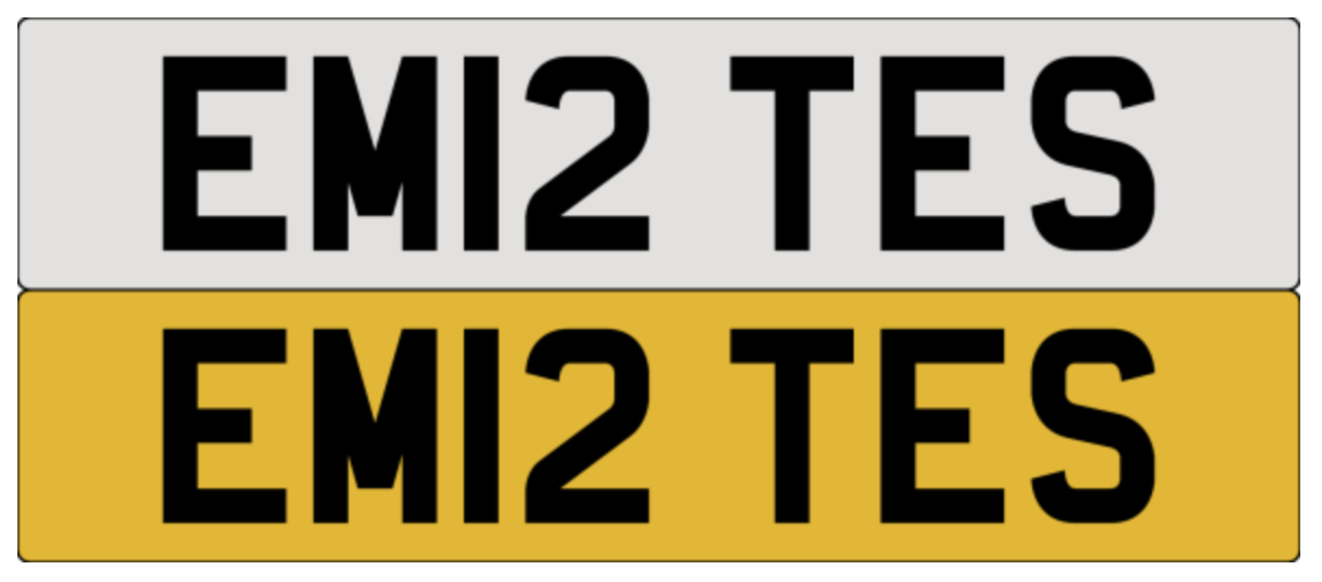 EM12 TES on DVLA retention, ready to transfer 'Emirates'