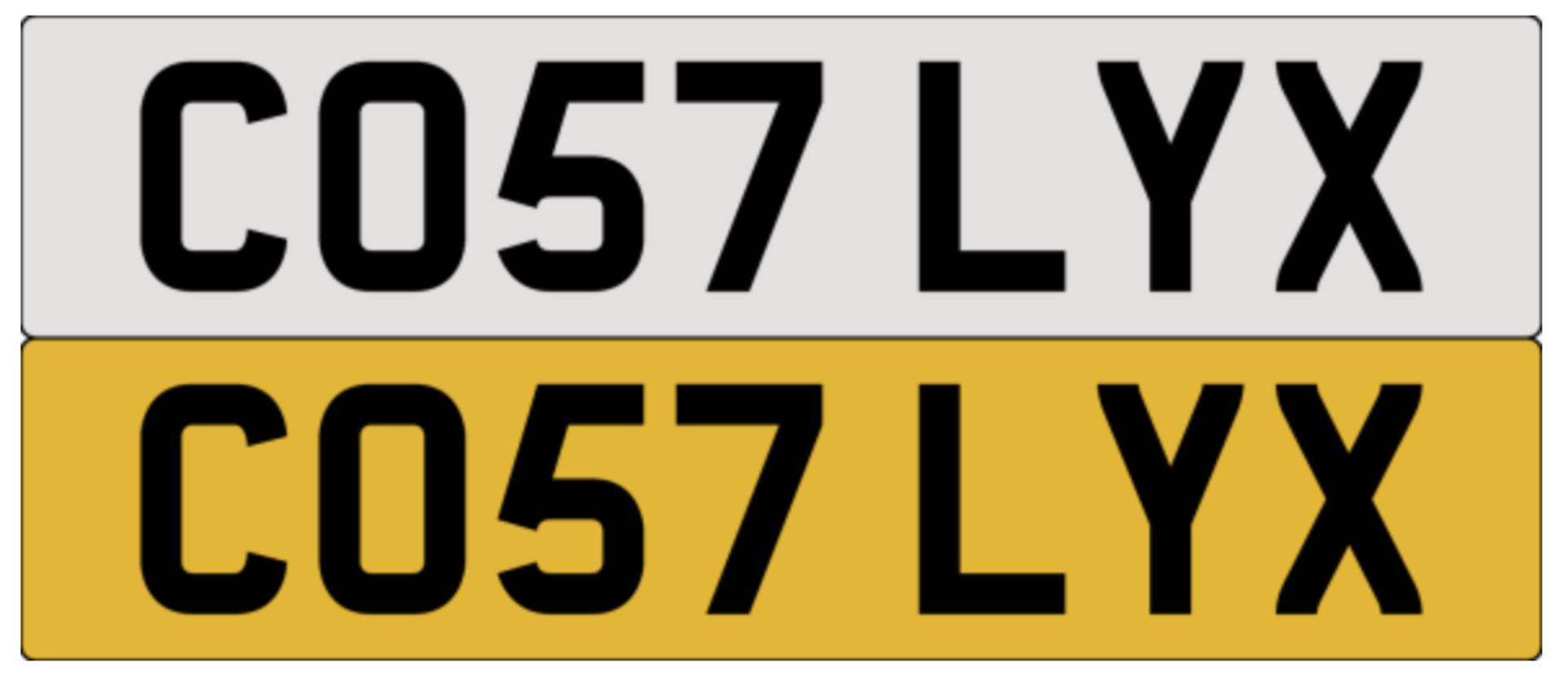 CO57 LYX on DVLA retention, ready to transfer