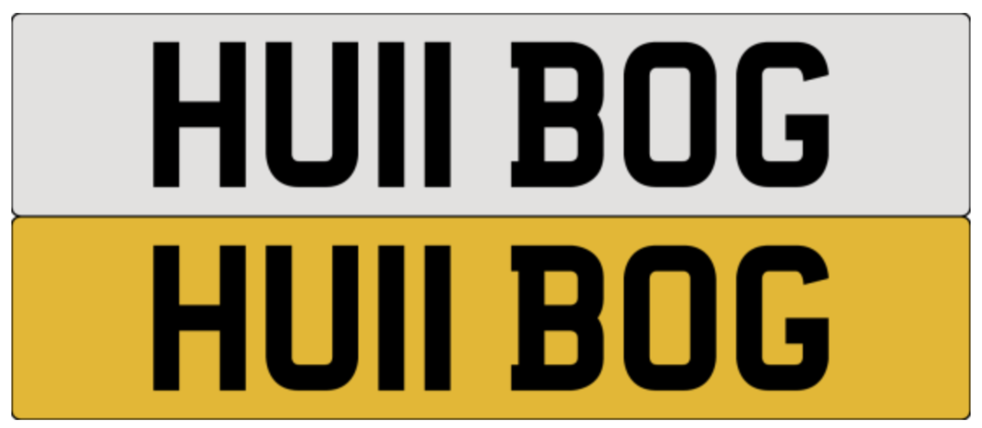 HU11 BOG on DVLA retention, ready to transfer