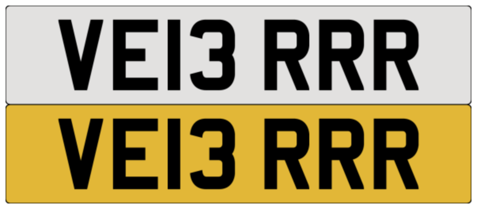 VE13 RRR on DVLA retention, ready to transfer