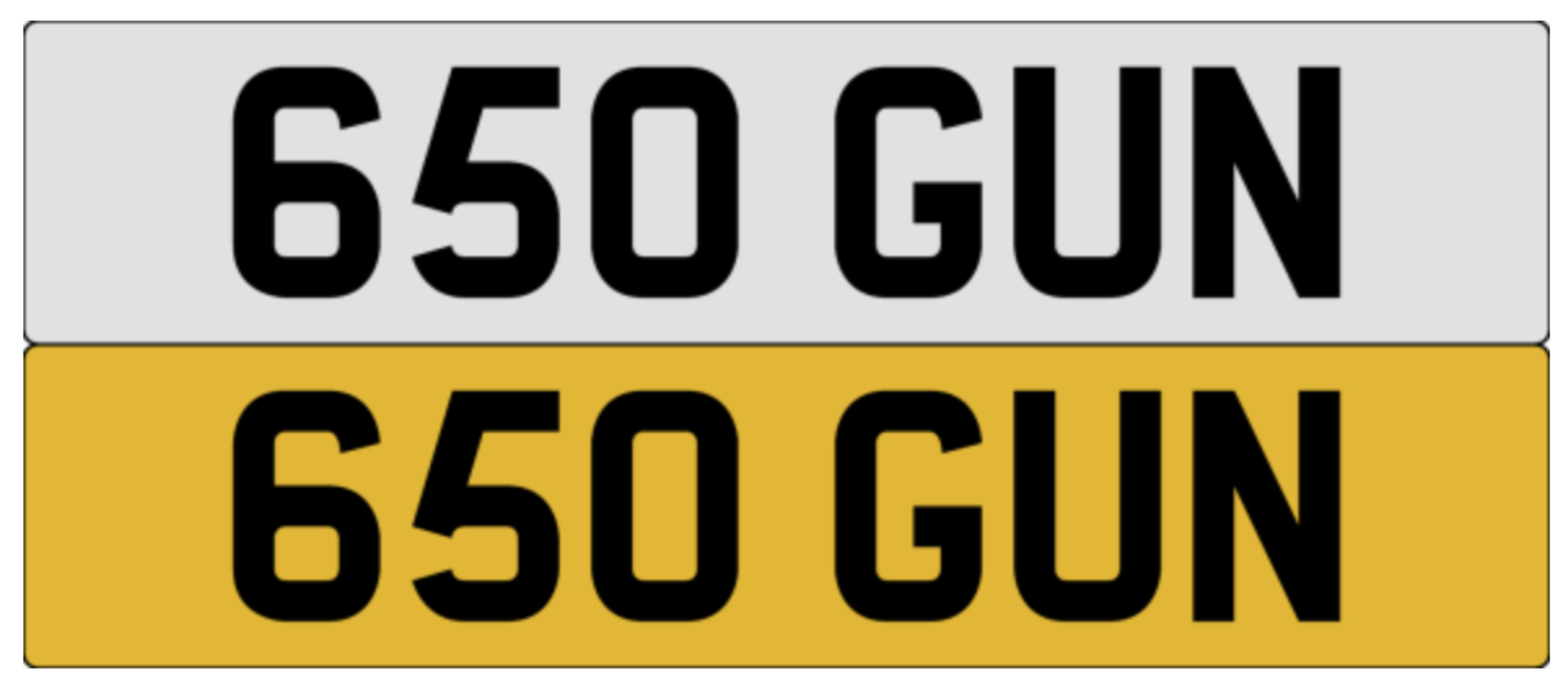 650 GUN on DVLA retention, ready to transfer