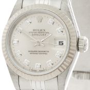 1995 Rolex Datejust 26 Stainless Steel & 18K White Gold - 69174