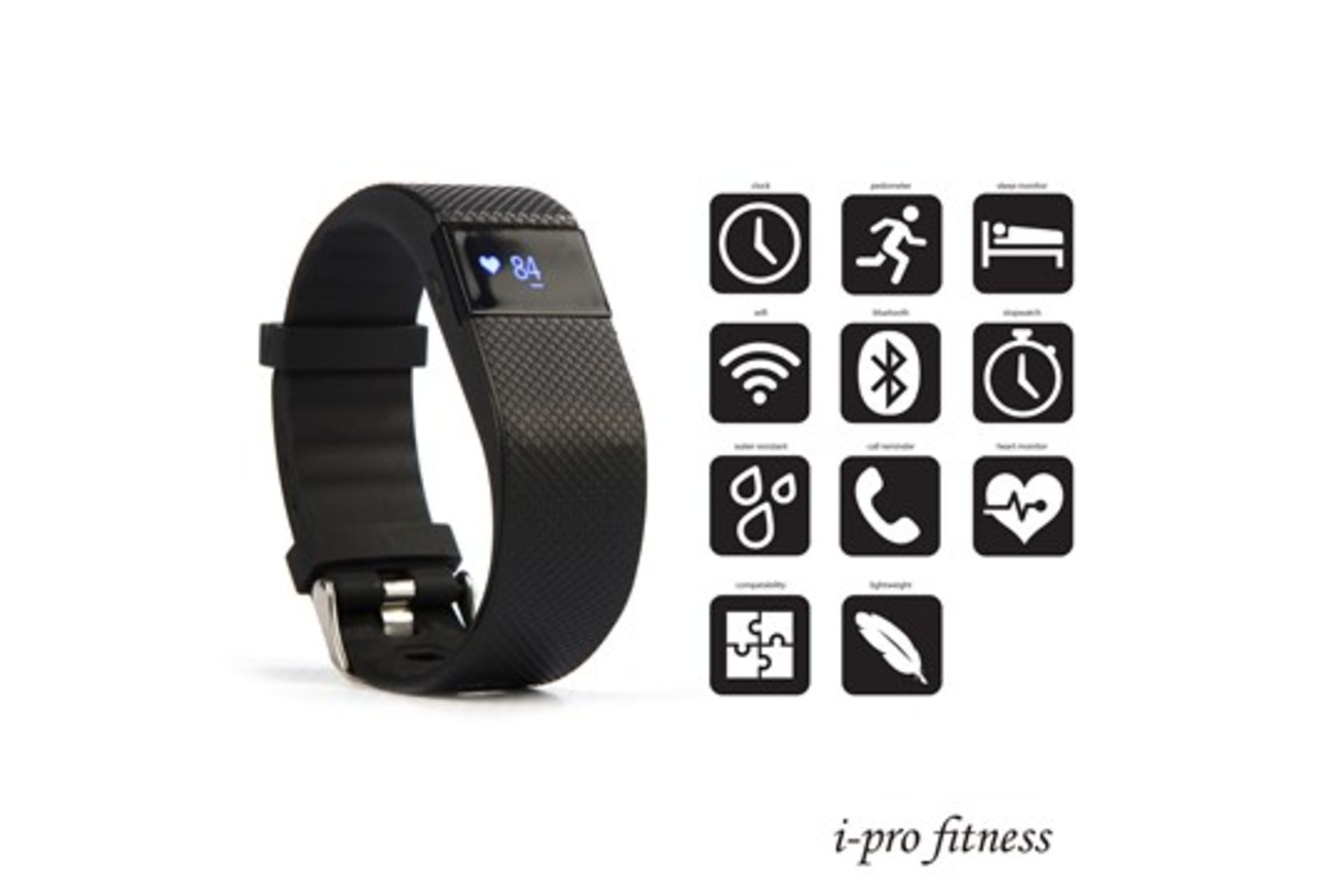 Trade Lot 50 X Units Fitness Tracker I-Pro Fitness, Bluetooth 4.0 Sports Smart Bracelet*** Fitness - Image 6 of 8