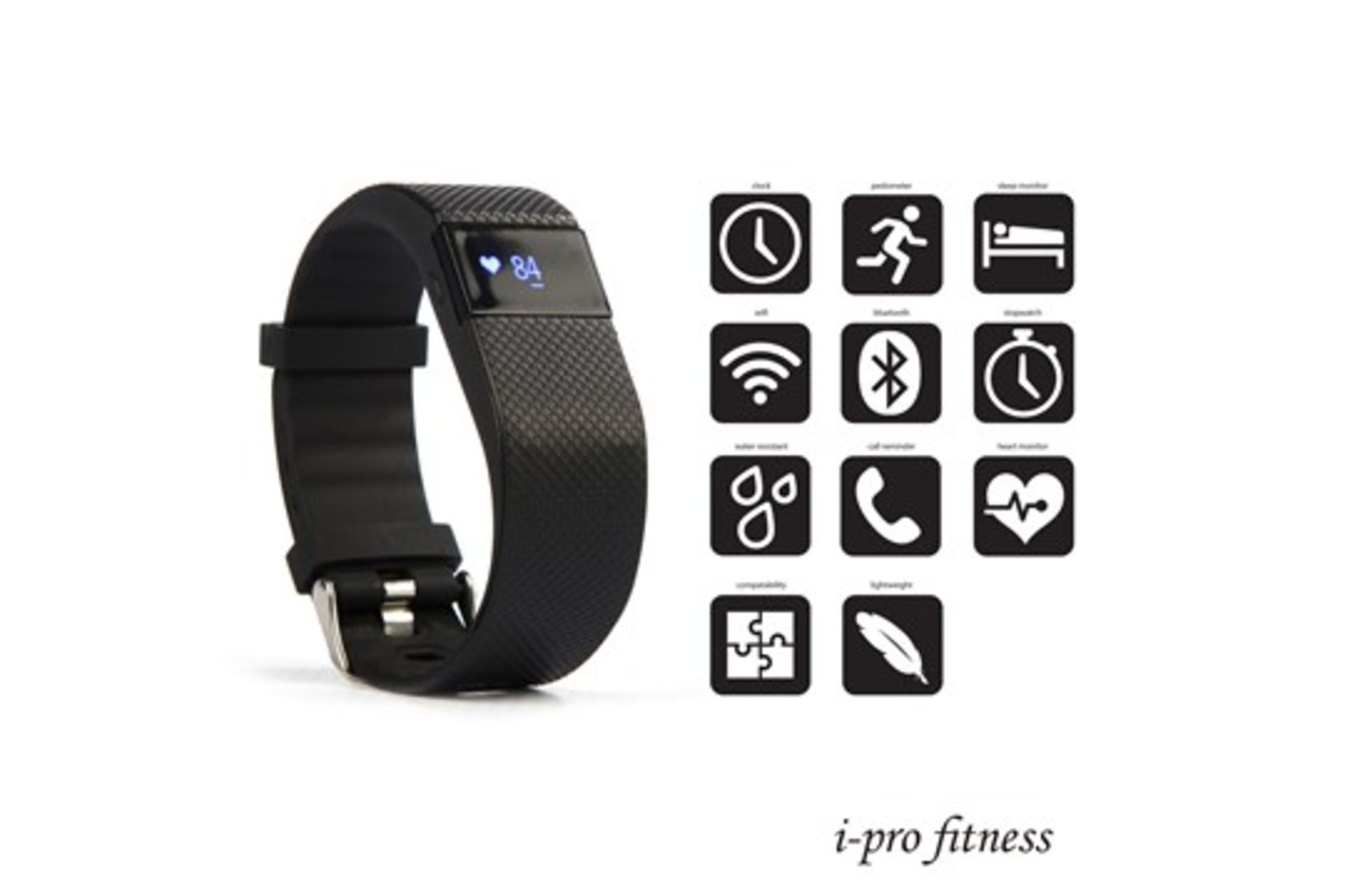 Trade Lot 50 X Units Fitness Tracker I-Pro Fitness, Bluetooth 4.0 Sports Smart Bracelet*** Fitness