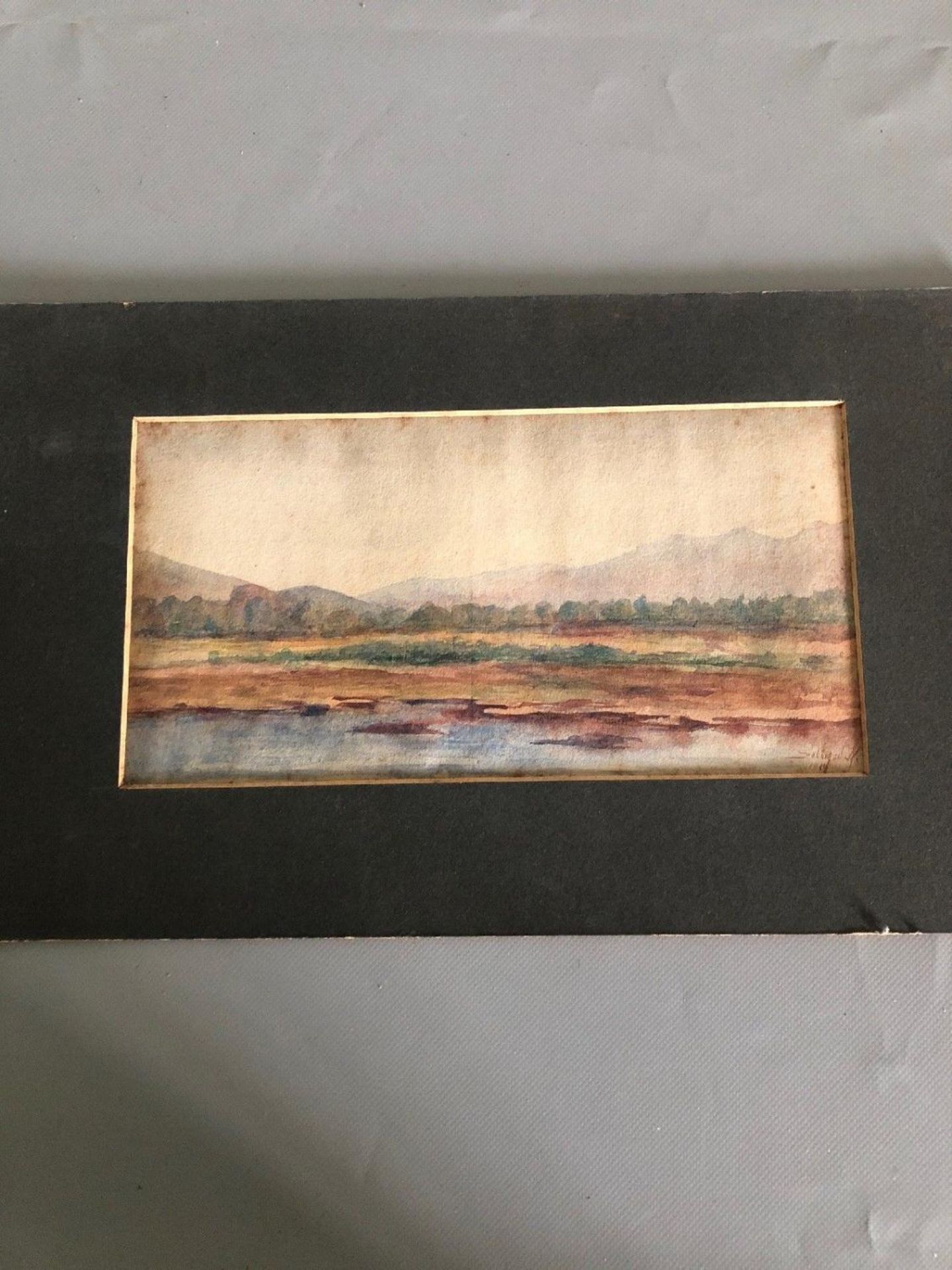 Antique Original Watercolour SOLOMON ABRAHAM Landscape