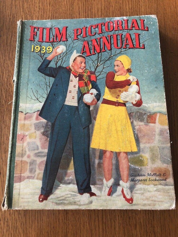 VINTAGE 1930s FILM PICTORIAL ANNUAL 1939 MOVIE HB BOOK Bette Davis Greta Garbo