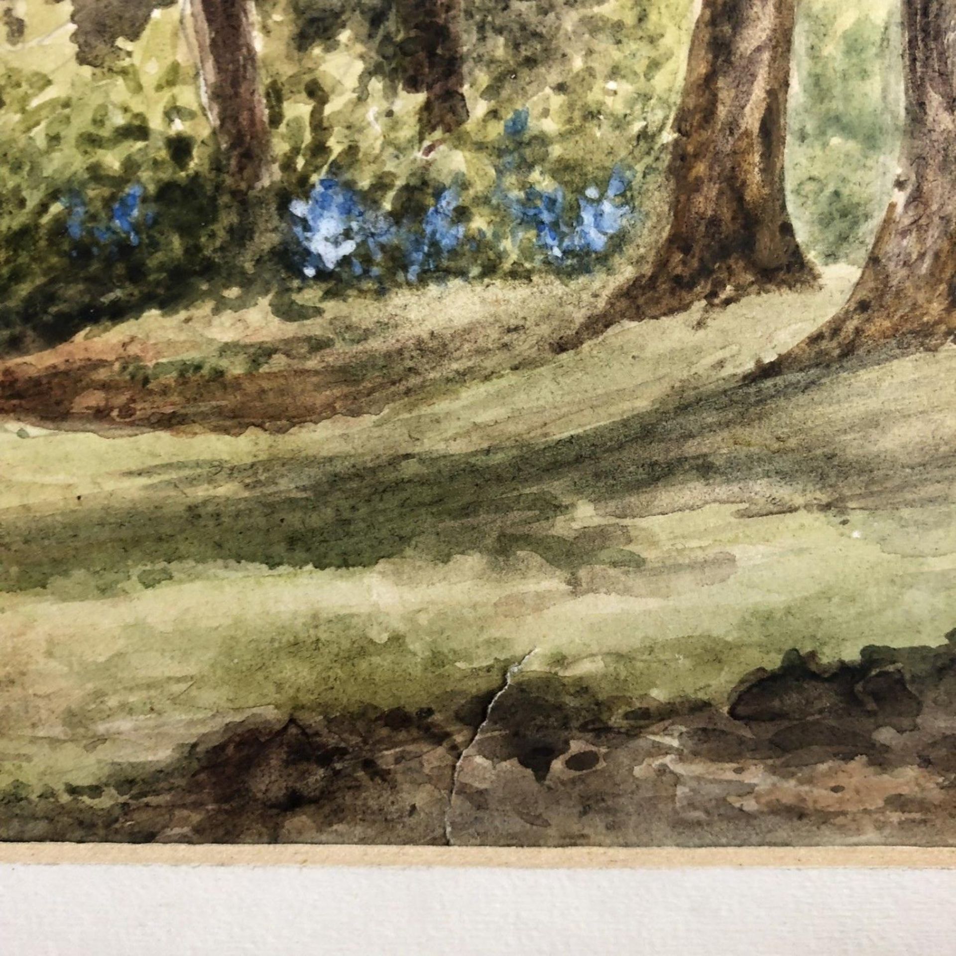 Original Watercolour Landscape Painting "In a Wood at Waterlooville" E Haslehurst - Image 4 of 5