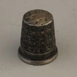 Exeter Hallmarked Antique Sterling Silver Thimble