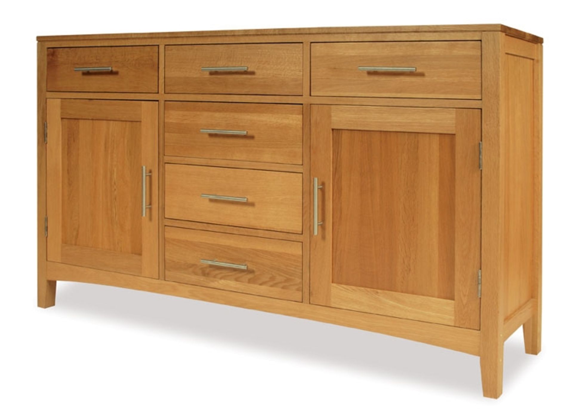 1x Hereford Oak 3 Door Sideboard Base