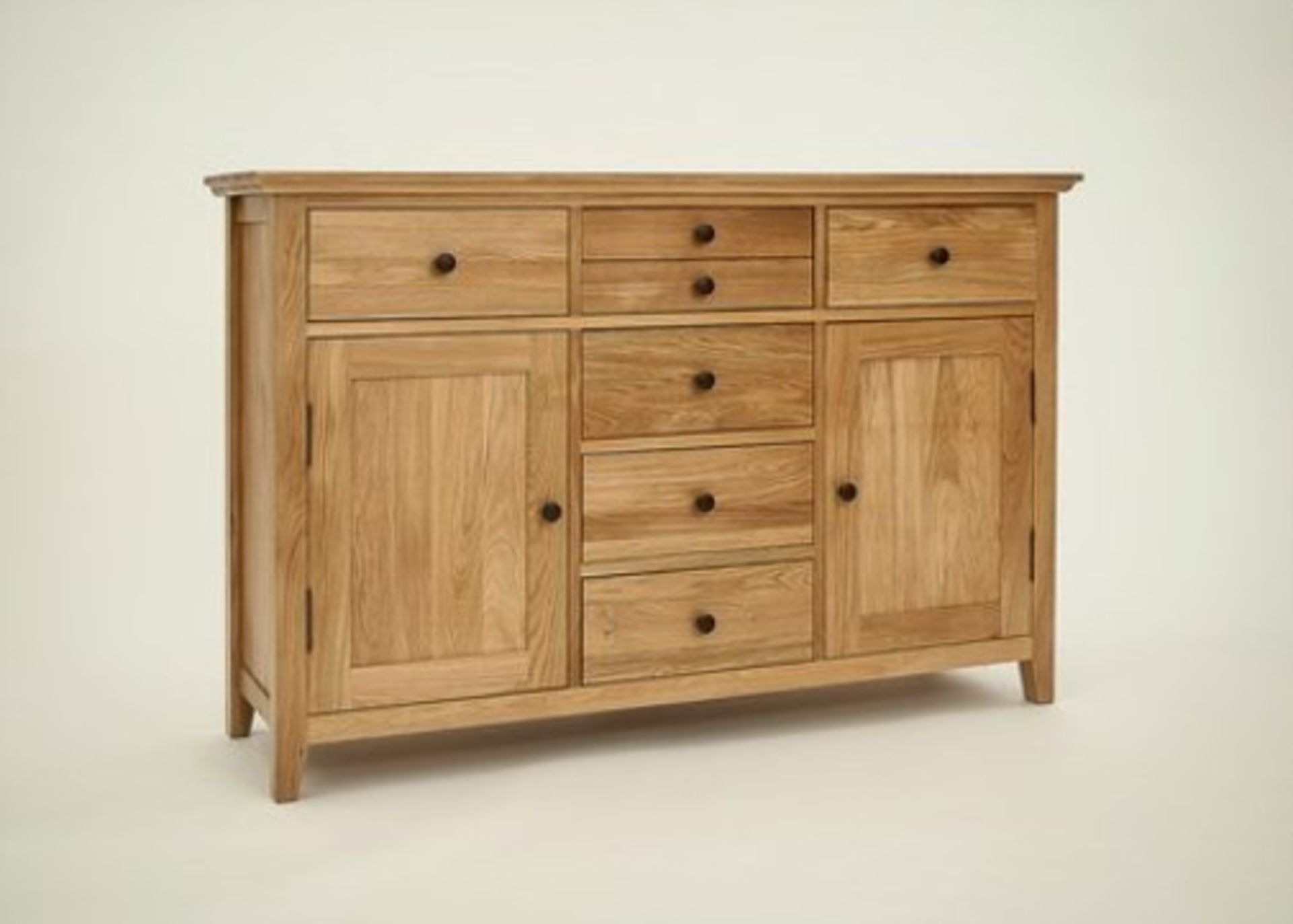 1x Hereford Rustic Oak Large Sideboard