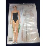 Sealed 1990s Princess Diana The Royal Bride Cardboard Dress Up Cut Out 6 Costume