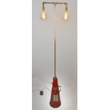 Vintage fire extinguisher lamp.