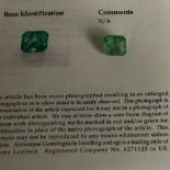 One Emerald Variation Cut Peridot. Weight 8.34 Carats