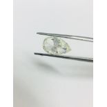 3.73ct Pearshape loose diamond