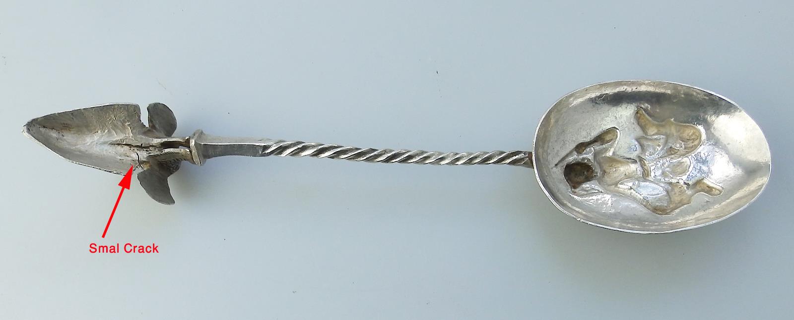 Aztec Asia Ancient Antique Solid Silver unique rare novelty Spoon Mould - Image 9 of 9