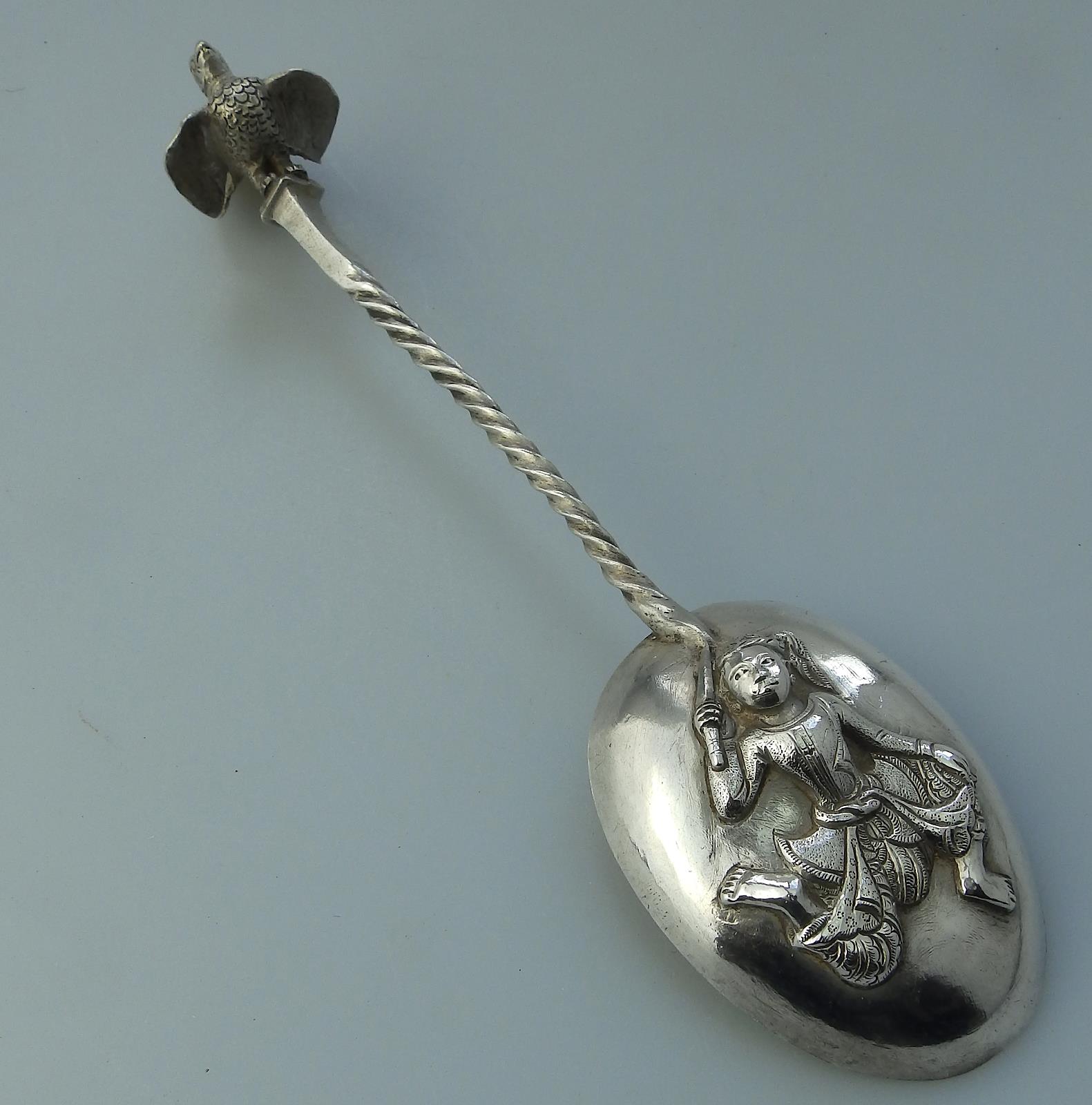 Aztec Asia Ancient Antique Solid Silver unique rare novelty Spoon Mould - Image 2 of 9