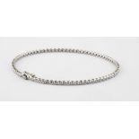 14K 0,45 ct Diamond Tennis Bracelet (Bezel)