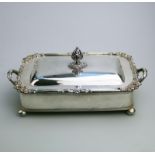 Antique Silver Plate Scarce Regency Old Sheffield Plate Cheese / Bacon Dish 1825