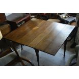 Large golden Oak 19th century dining gatefold table.