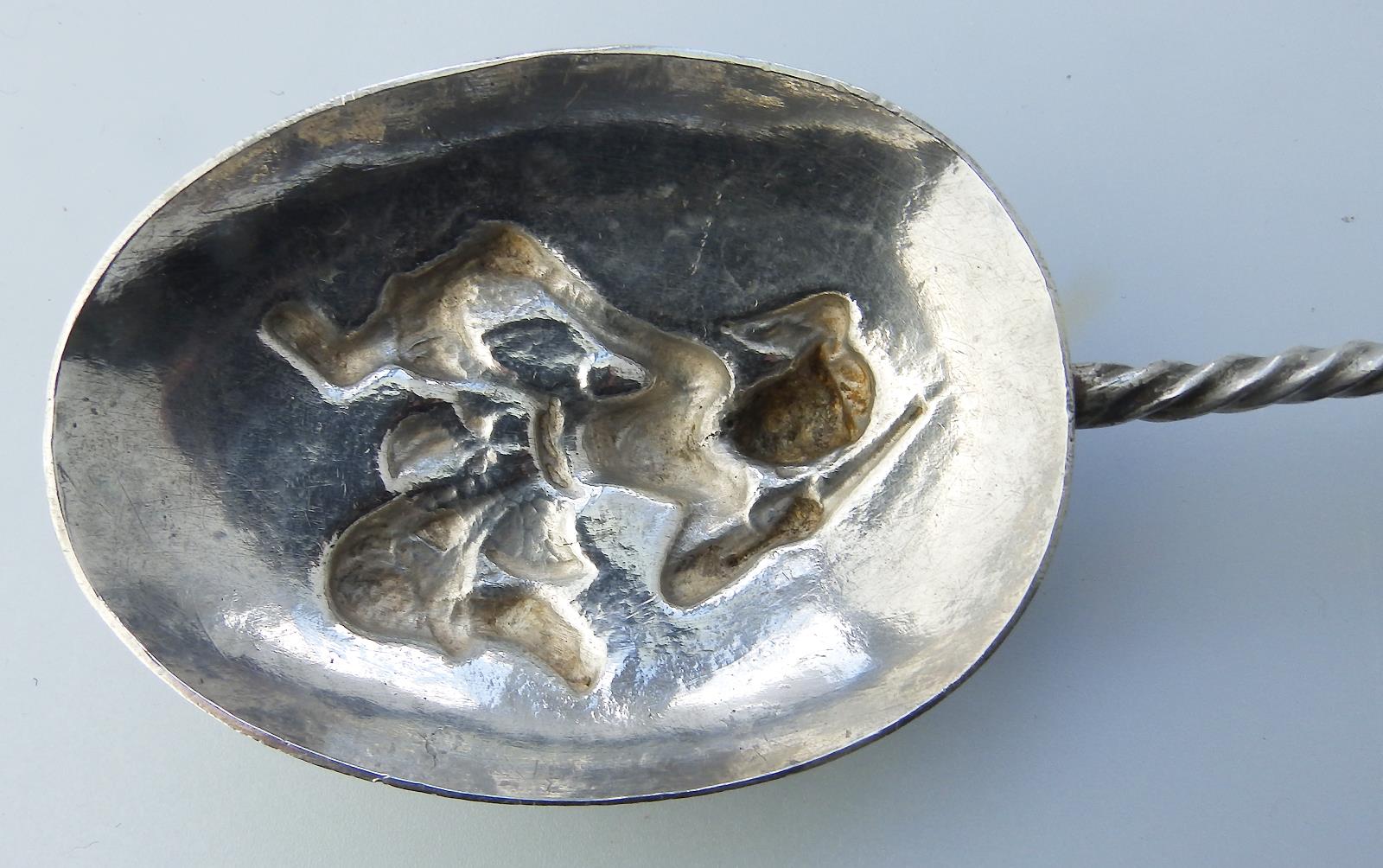 Aztec Asia Ancient Antique Solid Silver unique rare novelty Spoon Mould - Image 6 of 9