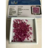 223 Pieces Pinkish Red Natural Rubies