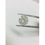 5.11ct Round Brilliant cut loose Diamond