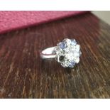 A beautiful 1.47ct VS1 dazzling platinum diamond ring