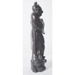 19th century Root wood carved Chinese figure.