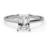 A New 1.35 carat Emerald Cut diamond Ring