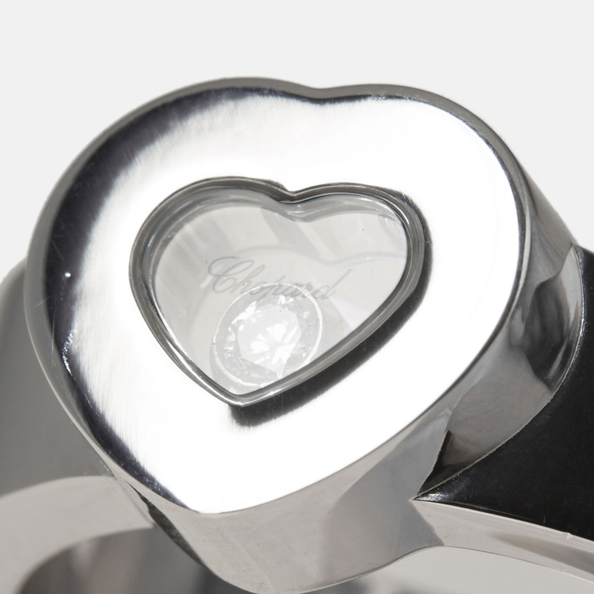 Chopard 18k White Gold Heart Happy Diamonds Ring - Image 5 of 5