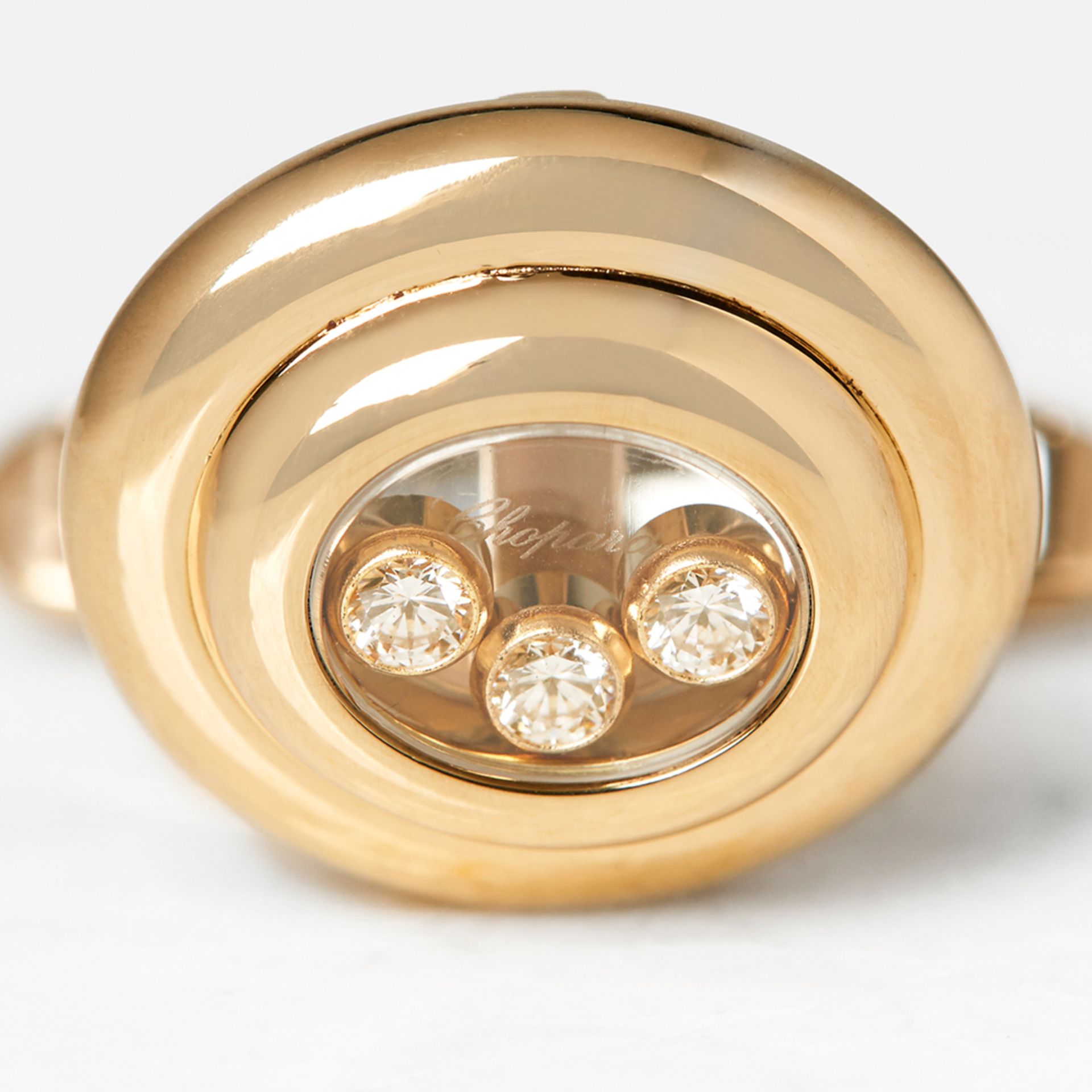 Chopard 18k Yellow Gold Happy Diamonds Cufflinks - Image 7 of 7