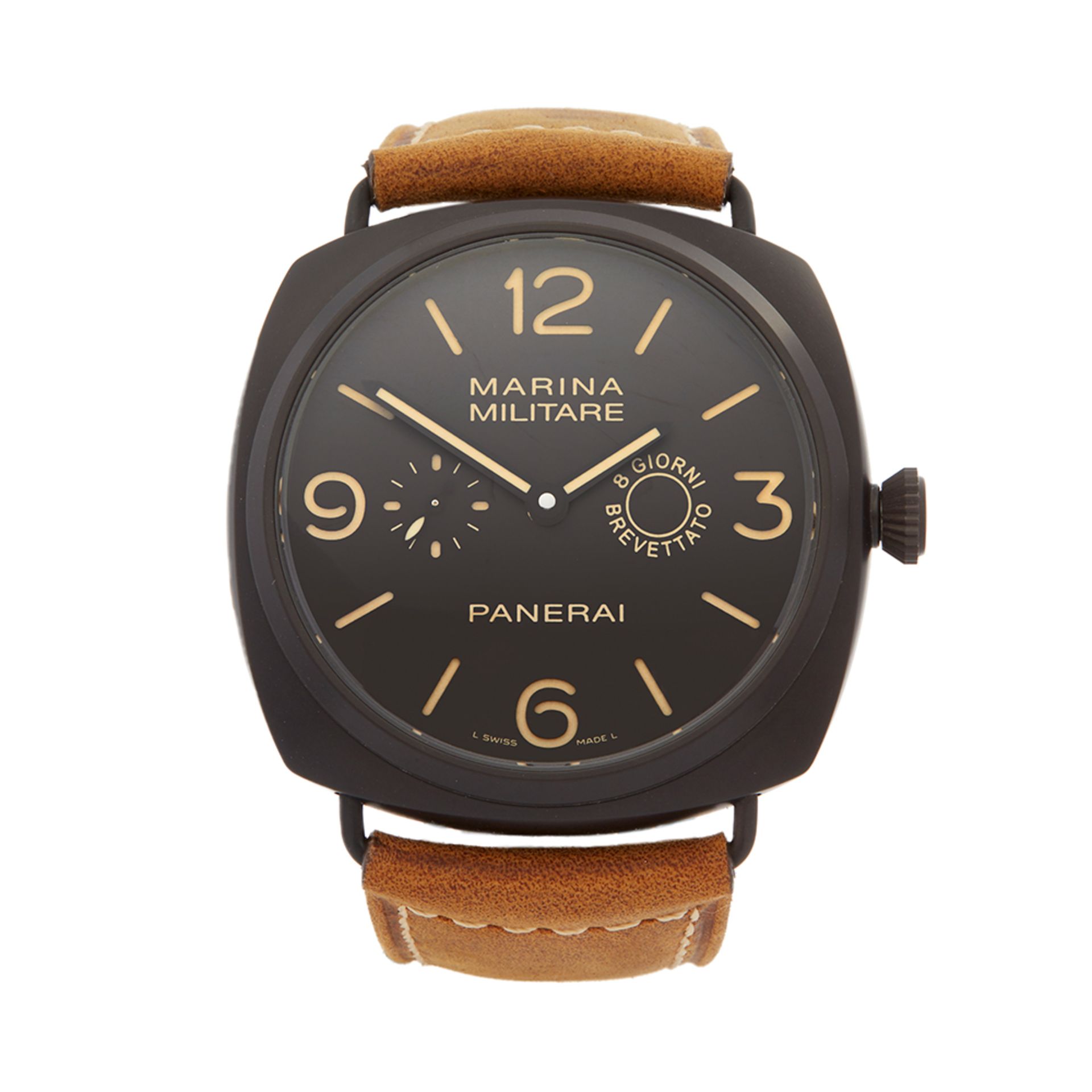 2012 Panerai Radiomir 8 Giorni Brevettato Black Ceramic - PAM00339 - Image 8 of 8