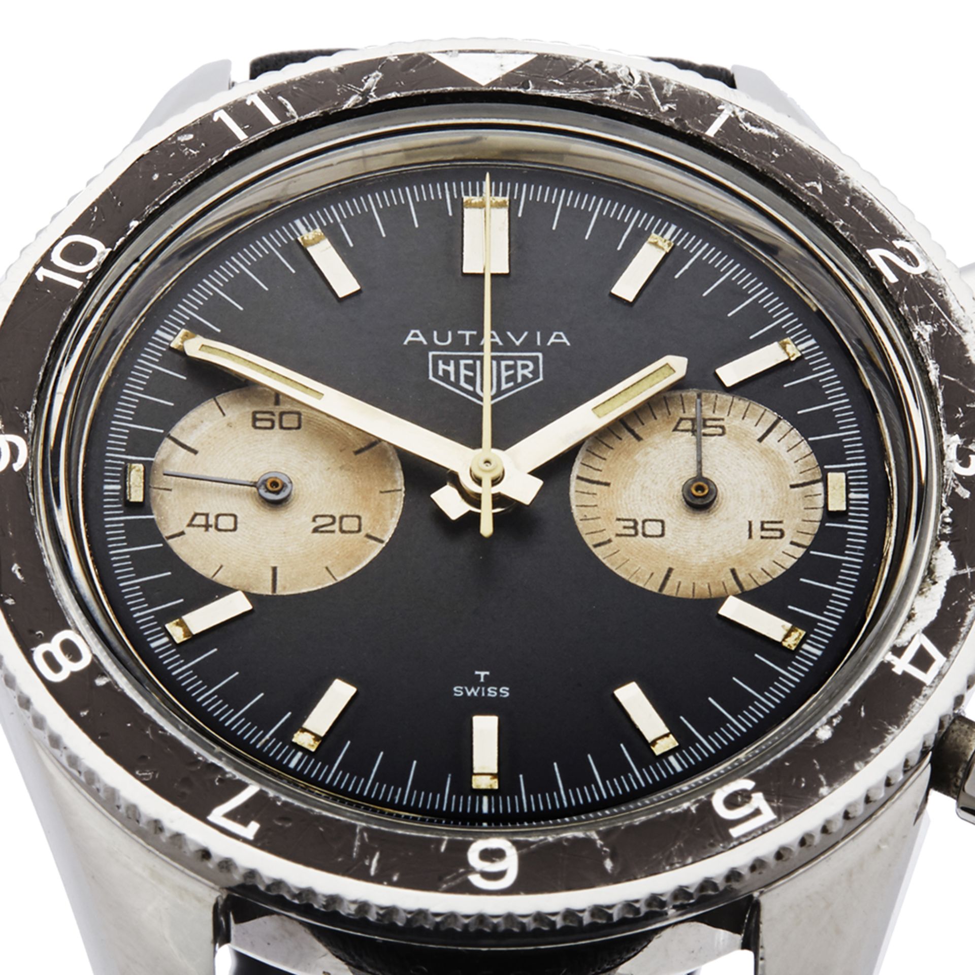 1968 Heuer Autavia Stainless Steel - 3646 - Image 10 of 11