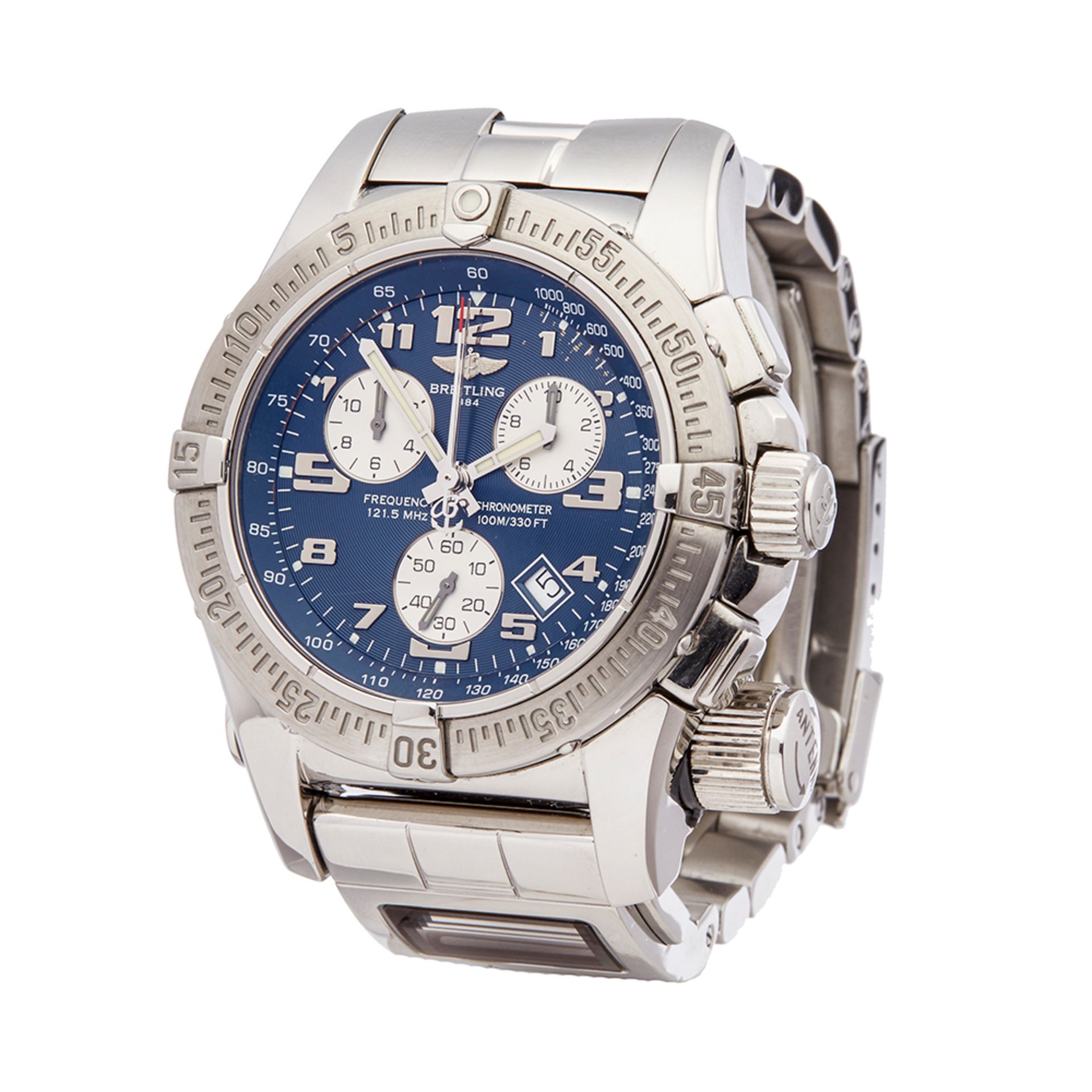 2000 Breitling Emergency Co Pilot Stainless Steel - A73322