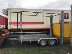 Twin axle galvanised trailer