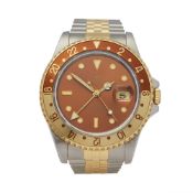 1990 Rolex GMT-Master II Rootbeer Stainless Steel & 18K Yellow Gold - 16713