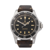 1966 Rolex Submariner Gilt Gloss Meters First 5 Ticks Dial Stainless Steel - 5513