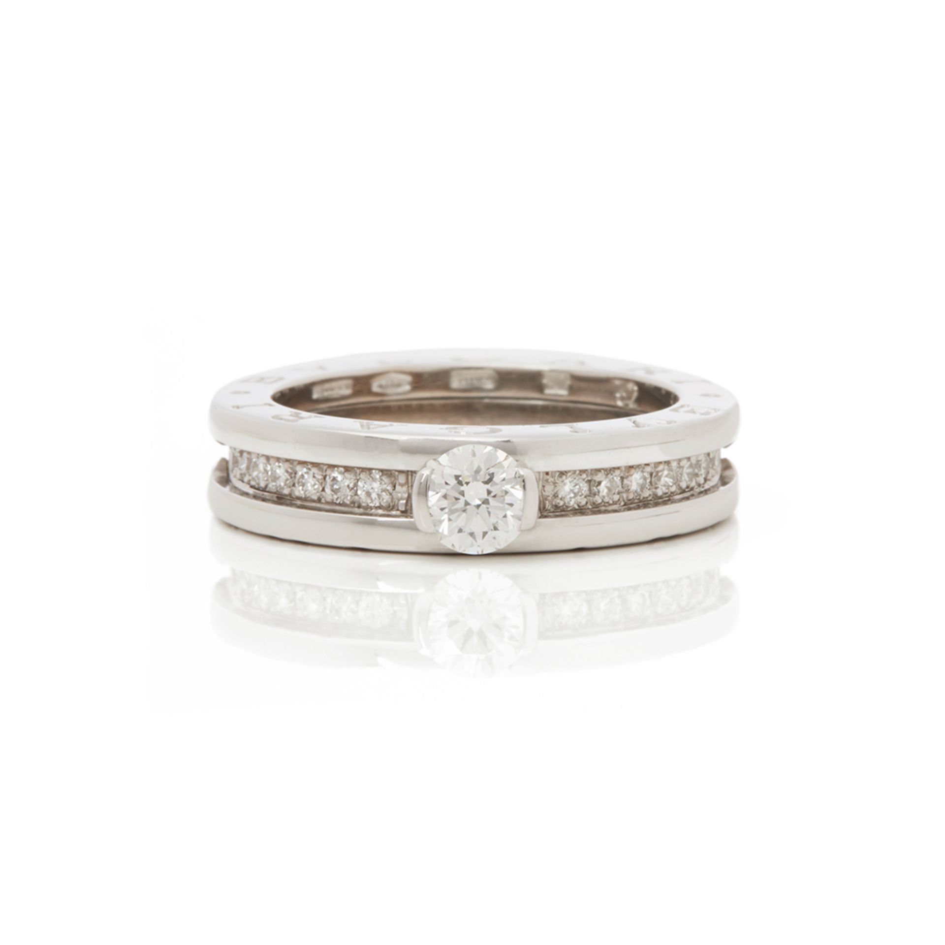 Bulgari 18k White Gold Diamond B.Zero 1 Ring - Image 8 of 8